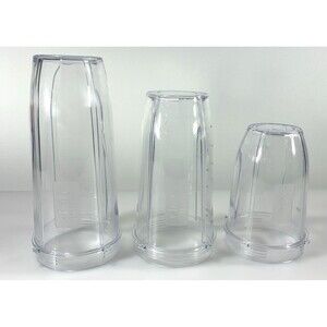Ninja Blender Set of 32oz, 24oz, and 18oz Replacement Cups